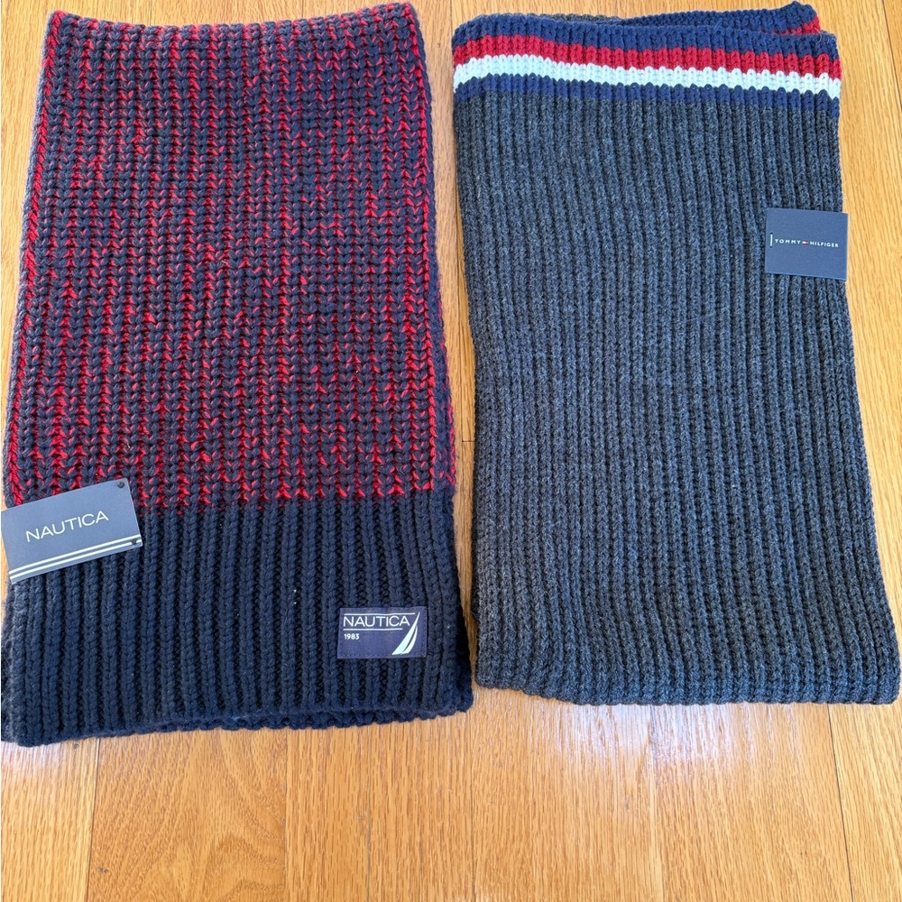 Nautica and Tommy Hilfiger Men's Scarves NWT
